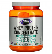 Сироватковий протеїн, концентрат, Whey Protein Concentrate, Now Foods, Sports, порошок, без смаку, 680 г