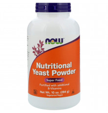 Харчові дріжджі, Nutritional Yeast, Now Foods, порошок, 284 г
