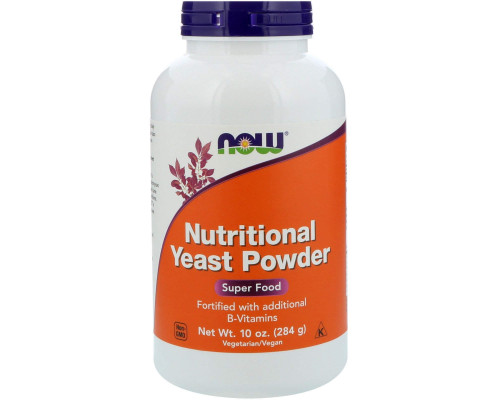 Харчові дріжджі, Nutritional Yeast, Now Foods, порошок, 284 г