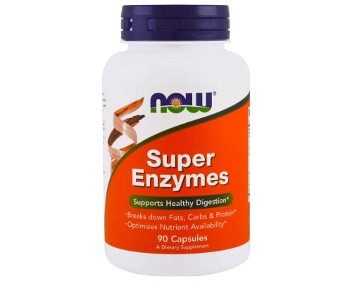Ферменти для травлення, Super Enzymes, Now Foods, 90 капсул