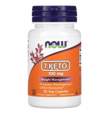 7 кето Дегидроэпиандростерон, 7·Keto, NOW Foods, 100 мг, 60 растительных капсул