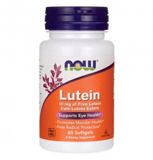 Лютеїн, Lutein, Now Foods, 10 мг, 60 капсул