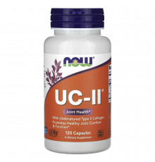 Колаген 2 типу, UC-II, Type II Collagen, Now Foods, для здоров'я суглобів, неденатурований, 120 вегетаріанських капсул