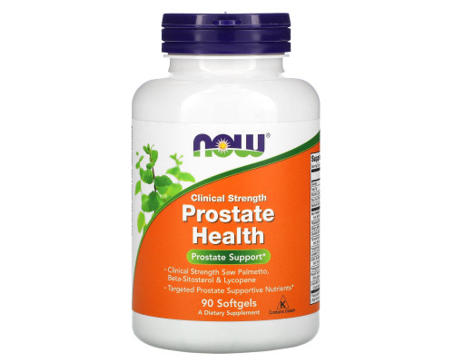 Підтримка простати, Clinical Strength Prostate Health, Now Foods, 90 гелевих капсул