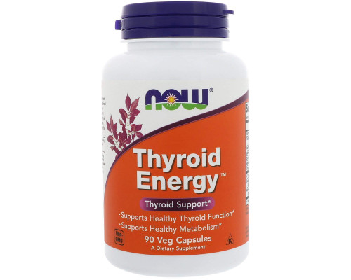 Для щитовидної залози, Thyroid Support, Now Foods, 90 вегетаріанских капсул