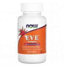 Вітаміни для жінок, EVE Women's Multi, Now Foods, чудовий комплекс, 90 капсул