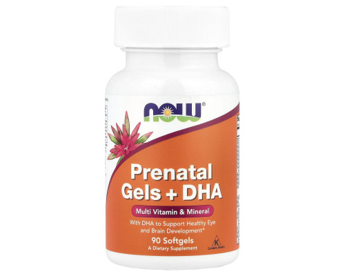 Вітаміни для вагітних з риб'ячим жиром, Prenatal Multiple Vitamin, Now Foods, 90 капсул