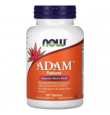 Вітамінний комплекс Адам, Adam, Men's Multi, Now Foods, для чоловіків, 60 таблеток