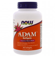 Мультивітаміни для чоловіків, Adam, Men's Multi, Now Foods, комплекс Адам, 90 гелевих капсул