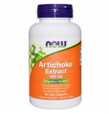 Артишок, Artichoke, NOW Foods, екстракт, 450 мг, 90 вегетаріанських капсул