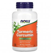 Куркумін, Turmeric Curcumin, Now Foods, 60 вегетаріанських капсул