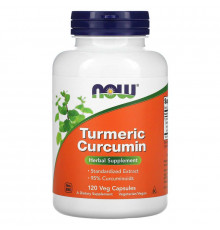 Куркумін, Turmeric Curcumin, NOW Foods, 120 вегетаріанських капсул