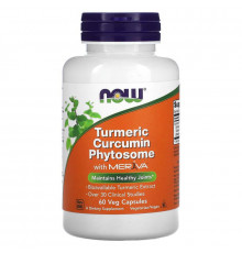 Куркумін фітосома, Turmeric Curcumin Phytosome, Now Foods, 500 мг, 60 вегетаріанських капсул