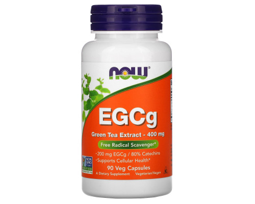 Зелений чай EGCg (Green Tea), екстракт, Now Foods, 400 мг, 90 капсул