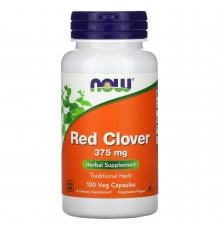 Червона конюшина, Red Clover, Now Foods, 375 мг, 100 вегетаріанських капсул