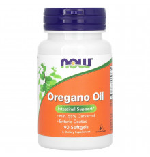 Масло орегано, Oregano Oil, Now Foods, 90 гелевих капсул