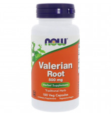 Корінь Валеріани, Valerian Root, Now Foods, 500 мг, 100 вегетаріанських капсул