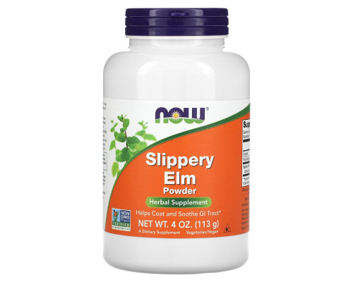 Слизький в'яз (Slippery Elm), Now Foods, порошок, 113 г.