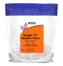 Порожні капсули "0", Single "0" Gelatin Caps, Now Foods, 1000 порожніх желатинових капсул (96 г)