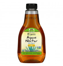 Нектар Агави, Real Food, Agave Nectar, Now Foods, органічний, світлий, 660 г