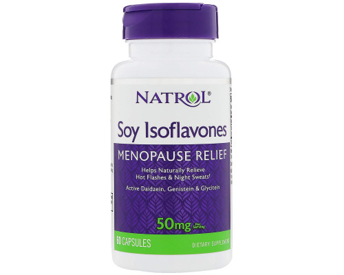Соєві ізофлавони, Soy Isoflavones, Natrol, 60 капсул