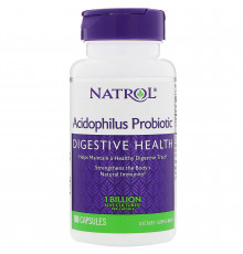 Пробиотики, Acidophilus Probiotic, Natrol, 1 млрд, 100 капсул