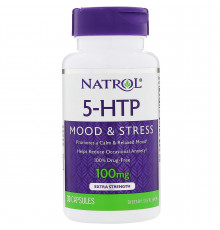5-гидрокситриптофан (5-НТР), Natrol, 100 мг, 30 кап.