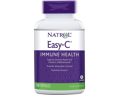 Вітамін C для імунітету, Easy-C, Natrol, 500 мг, 120 капсул