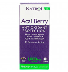 Асаї (супер), AcaiBerry, Natrol, 1000 мг, 75 капсул