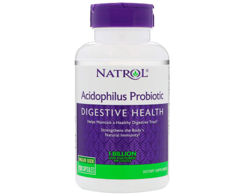 Пробіотик, Acidophilus, Natrol, 150 капсул