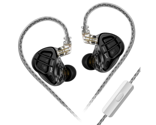 Навушники KZ ZAR з мікрофоном black