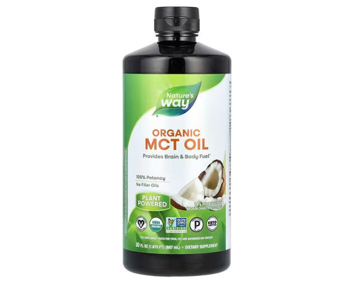 Кокосова олія MCT, Oil From Coconut, Nature's Way, 887 мл
