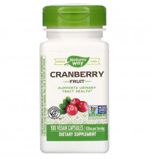 Журавлина, Cranberry Fruit, Nature's Way, ягоди, 930 мг, 100 веганських капсул (465 мг на капсулу)