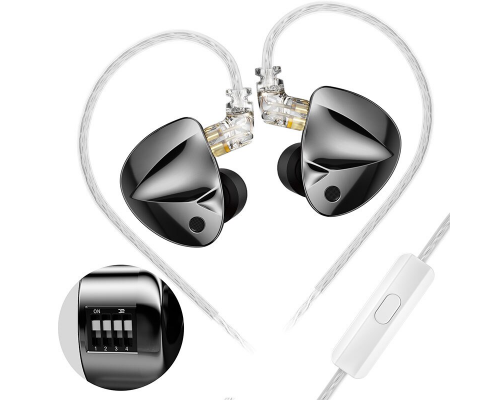 Навушники KZ D-Fi Tuning з мікрофоном black