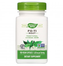 Горець багатоквітковий, Fo-Ti, Nature's Way, корінь, 1220 мг, 100 веганських капсул (610 мг на капсулу)