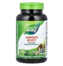 Корінь імбиру, Ginger Root, Nature's Way, 1100 мг, 180 вегетаріанських капсул (550 мг в одній капсулі)