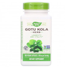 Готу кола, Gotu Kola Herb, Nature's Way, 180 капсул (475 мг в 1 капсулі)
