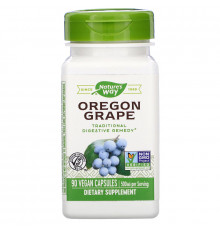 Орегонський виноград, Oregon Grape, Nature's Way, 500 мг, 90 веганських капсул