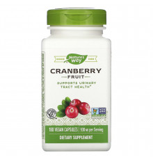Журавлина, Cranberry, Nature's Way, екстракт ягід, 180 веганських капсул (465 мг на 1 капсулі)