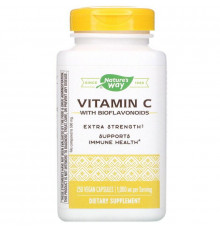 Витамин С (аскорбиновая кислота), Vitamin C-1000, Nature's Way, с биофлавоноидами, 250 веганских капсул