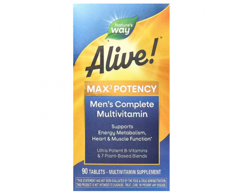 Мультивітаміни для чоловіків, Men's Complete Multivitamin, Nature's Way, 90 таблеток