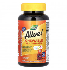 Вітаміни для дітей Alive! зі смаком апельсина і ягід, Multi-Vitamin, Nature's Way, 120 жувальних таблеток
