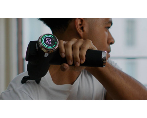 Професійний ударний перкусійний масажер Booster Fusion Black Pro (чорний) для тіла.