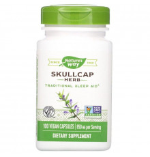 Шоломник, Scullcap Herb, Nature's Way, 850 мг, 100 веганських капсул (425 мг у капсулі)
