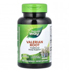 Корінь валеріани, Valerian Root, Nature's Way, 1590 мг, 100 веганських капсул (530 мг у капсулі)