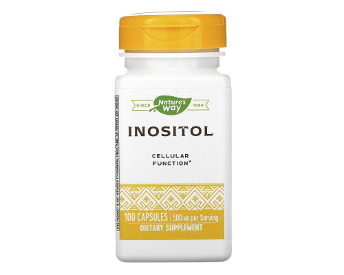 Інозітол, Inositol, Nature's Way, 500 мг, 100 капсул