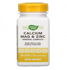 Кальцій, магній, цинк, Calcium Mag & Zinc, Nature's Way, 765 мг, 100 капсул