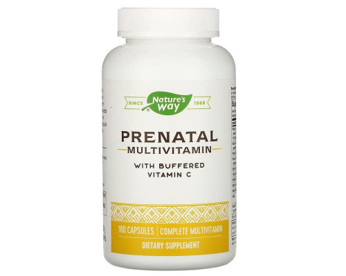 Мультивітаміни для вагітних, Prenatal Multi Vitamin & Mineral, Nature's Way, 180 капсул