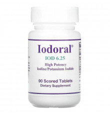 Йодорал, Iodoral, IOD, Optimox, 6.25 мг, 90 таблеток