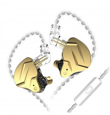 Навушники KZ ZSN Pro X з мікрофоном gold